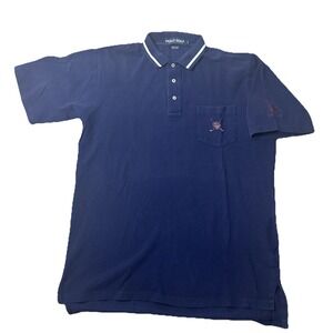 Polo Golf Ralph Lauren Shirt Mens L Navy TPC River Highlands Embroidered‎ Polo